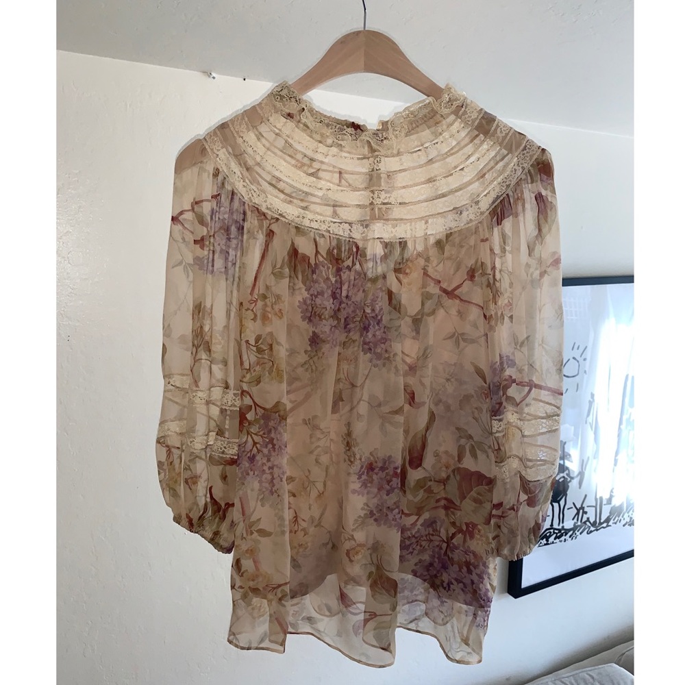 Zimmermann Sabotage Lace Blouse